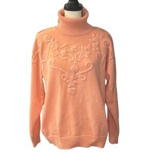 Sheridan Square Women's Vintage Peach Sweater Size L